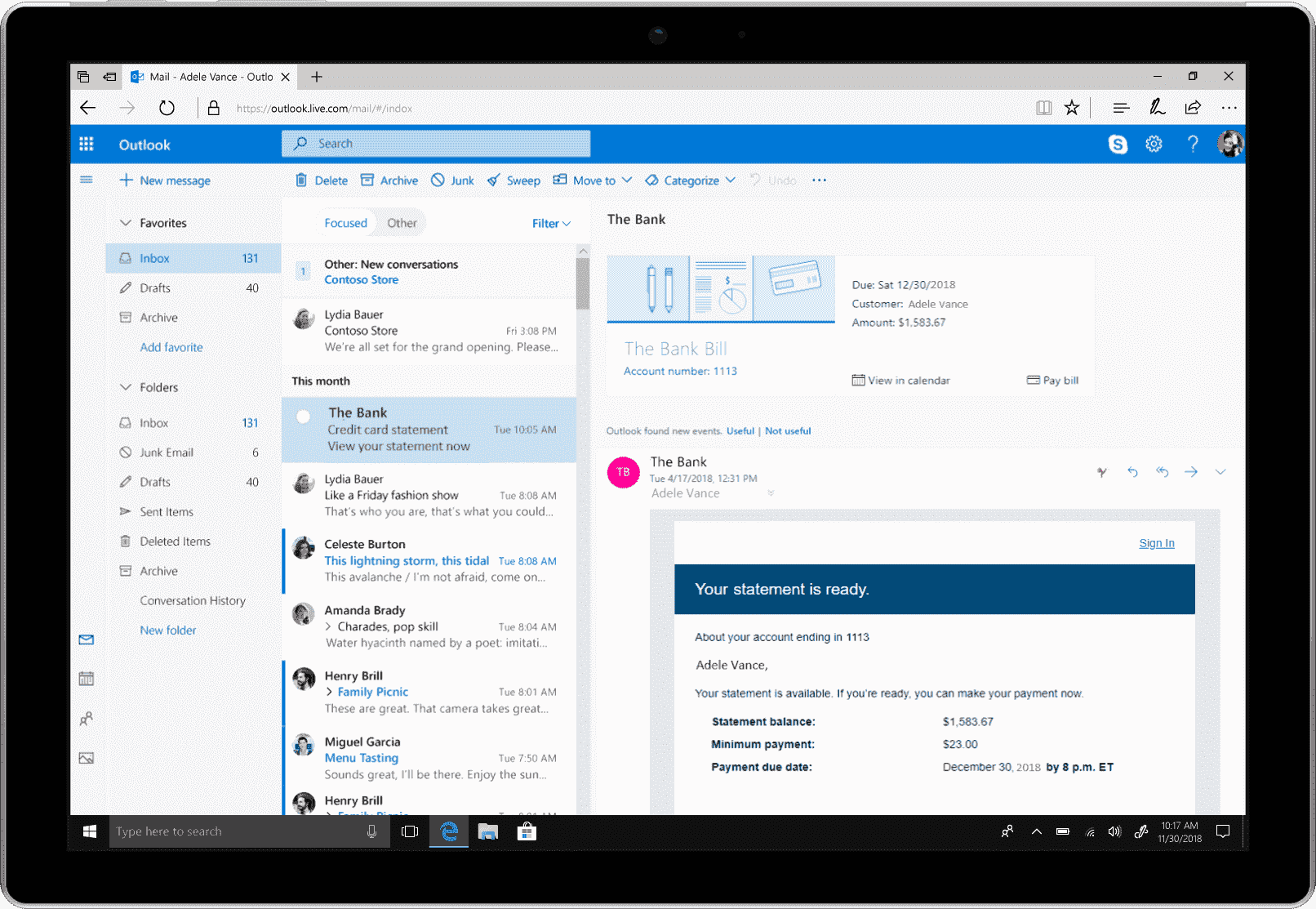 New features in Outlook mobile app for business 000000_OutlookOnline_BillPay_surface_m2.png