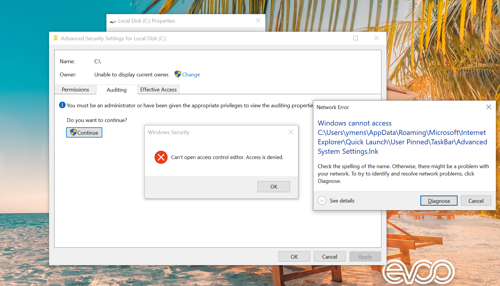 How Do I regain Properties and access to my Local disk C:? 0003b98b-2db3-4f2b-b205-603437c6e3dd?upload=true.png