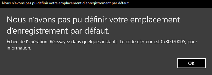 Error message 0x80070005 when i want to change the location 000c5753-f12e-478c-ac3a-4e1da218e1bc?upload=true.png