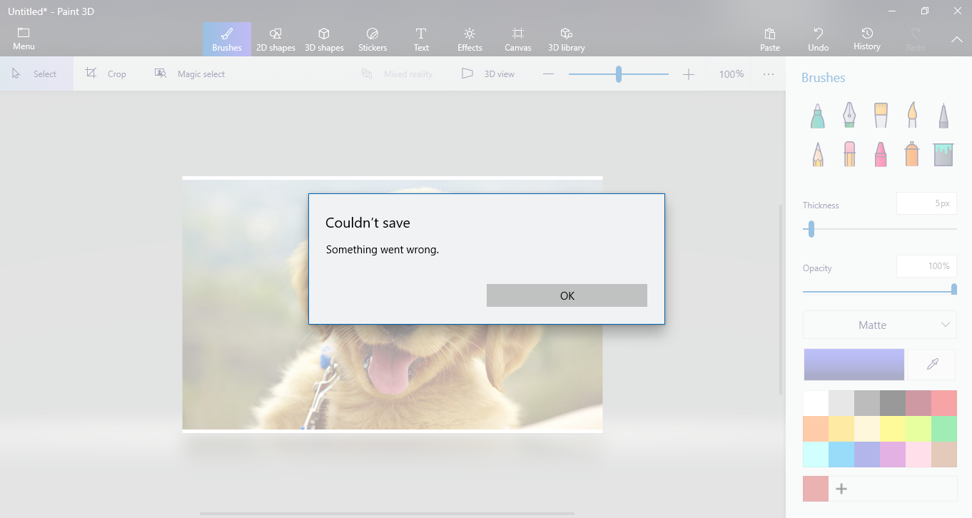 Paint3D couldn't save something went wrong 007ecfca-f96f-4b0a-82e2-0a0228cb6109?upload=true.png