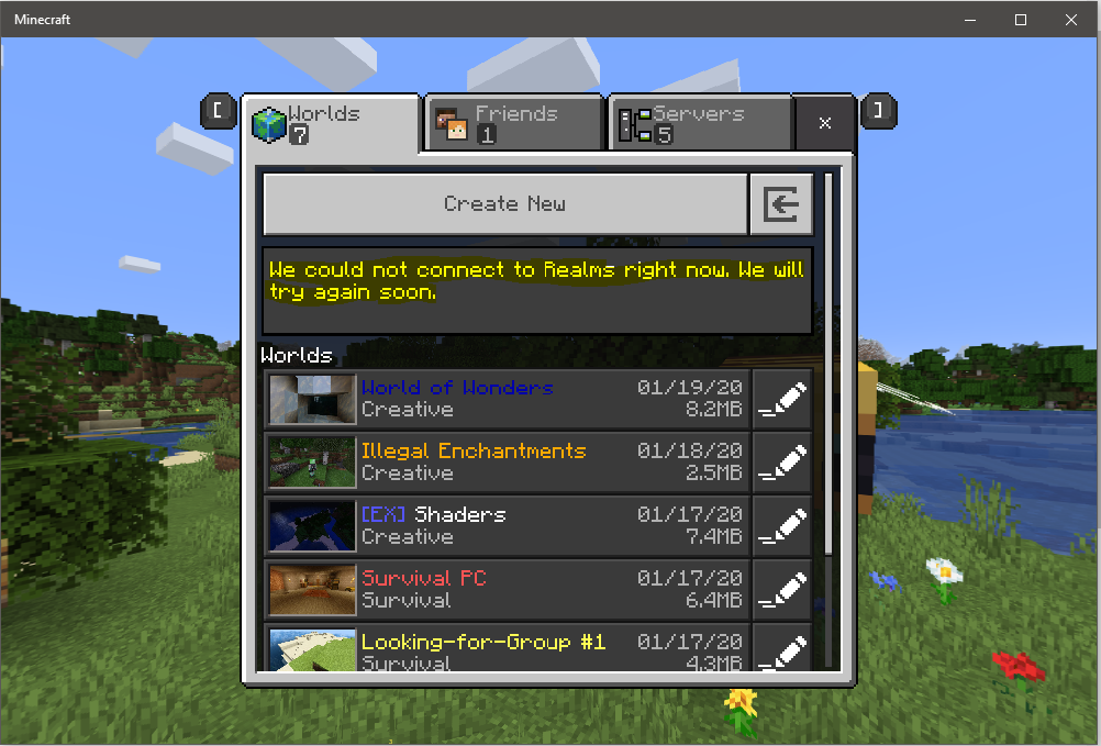 Minecraft Windows 10: Xbox Live connected and not connected. 008c61c1-e8c2-43cc-ba0c-76c138d4704c?upload=true.png
