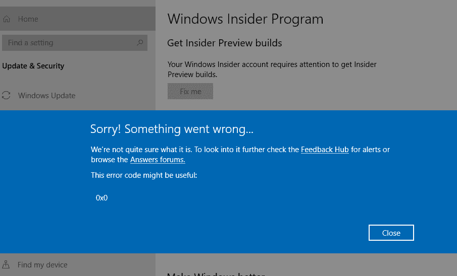 Windows Insider Program Error 0x0 00c07de1-7a76-4db3-be85-a29e61c8e1d8?upload=true.png