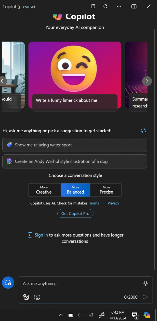The latest update added "Copilot" into the OS. I do not want this. How do I get rid of it? 00s6d5hgocuc1.png
