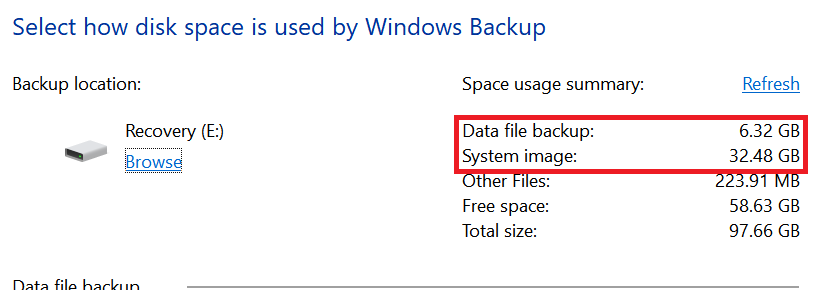 Recovery taking space on 2 drives not just 1 chosen for saving backups 018e5027-f537-4466-ae3e-29e5ae7ee2e6?upload=true.png