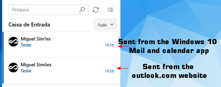 Windows mail app shows my name incorrectly (strange character) 01ec1bd4-ea85-4fed-bfb4-315fa3518588?upload=true.png