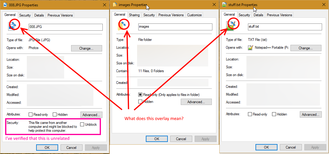 What are these 2 small blue arrow overlays which appear on desktop icons? 01K2Z.png