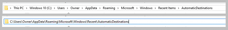 In File Explorer, this is an entry named erced. What does it mean? 02091d1535991738t-need-find-gom-jump-list-registry-entry-file-location-file-explorer-address-bar.png