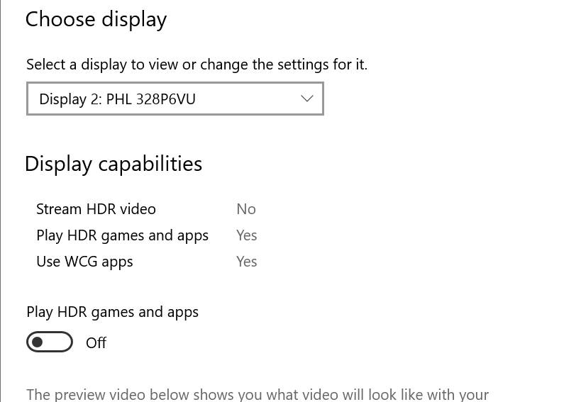 "Stream HDR video: No", other capabilities are "Yes" 021222e1-5867-4469-ae82-eae9ad8df150?upload=true.png
