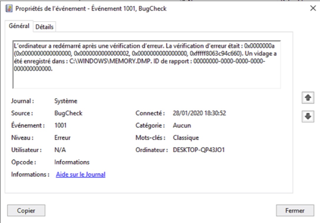 Random reboot bugcheck Event ID: 1001 02426fd6-26ea-406d-b3b7-780a0de81456?upload=true.jpg