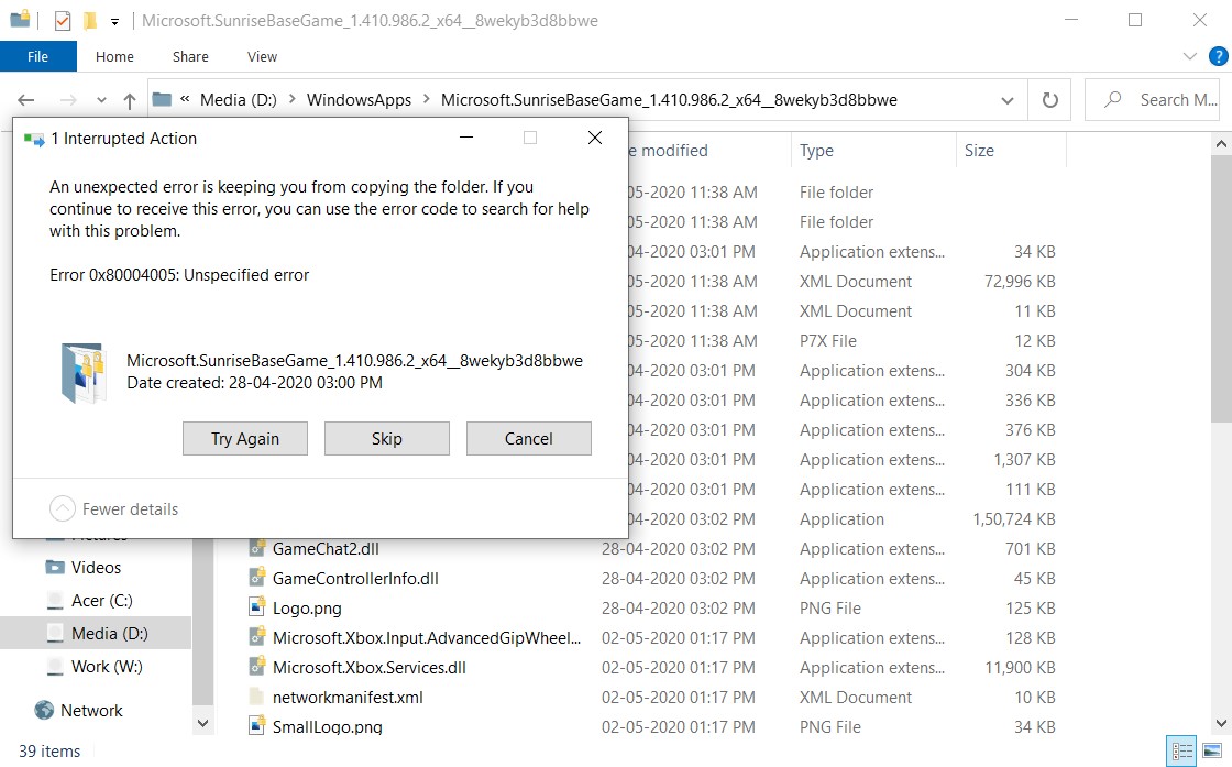 Cannot copy files to WindowsApps folder even after taking Ownership of the folder 029e916e-036c-4aba-a967-ae22df01655f?upload=true.jpg