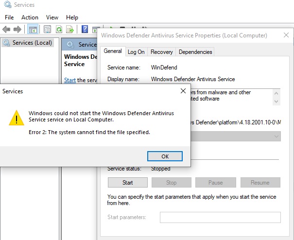 Windows is not letting me run Windows Defender...Do I have a virus? 02ba5d65-ee40-4296-8957-71c1fdc7c01c?upload=true.jpg
