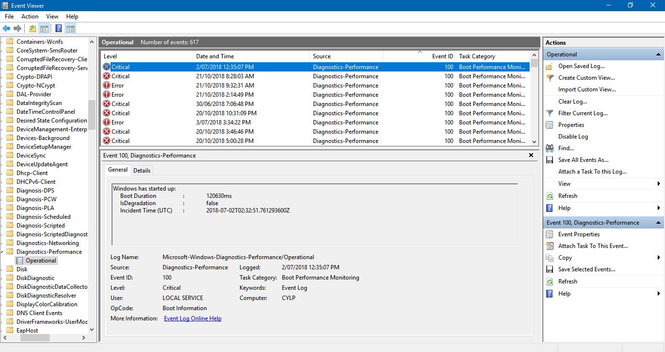 Many Event 100 Critical Errors, Extremely Slow Startup Time 02bf3ad3-964e-44c6-80bb-bd8bbd4e525f?upload=true.jpg