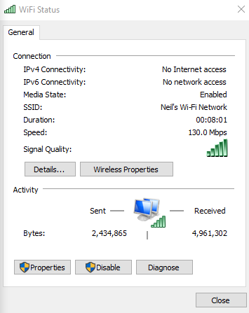 Windows and microsoft apps seem to think I have wifi or internet connections but I do. 02da4128-d8d6-4578-9699-33ade2c3ad98?upload=true.png