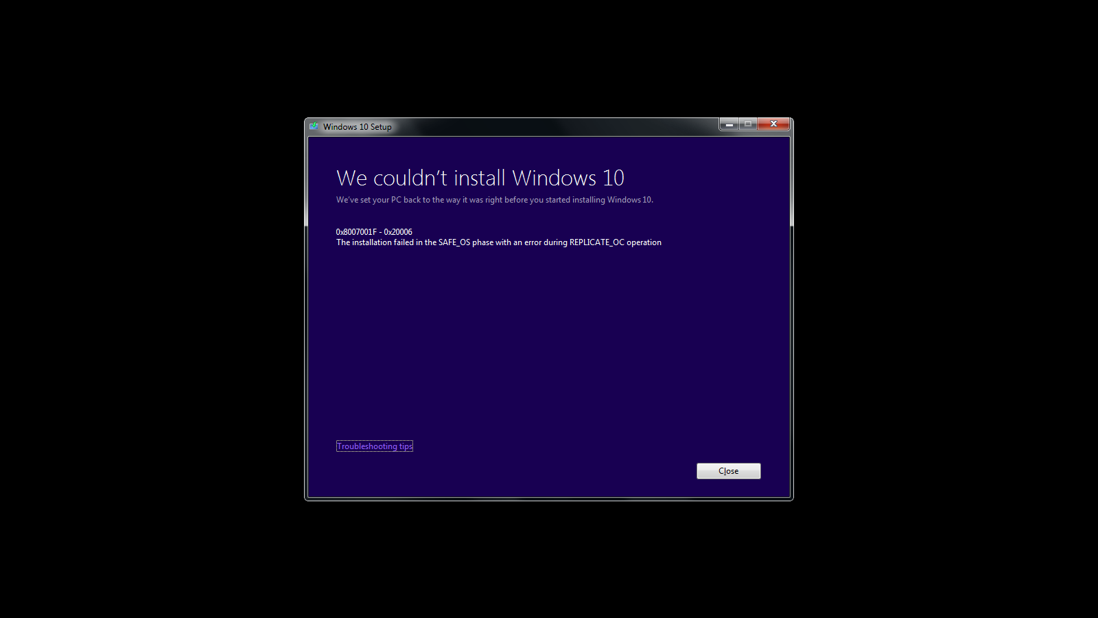 Unable to upgrade to Windows 10 from Windows 7. Error: 0x8007001F - 0x20006 02e7a263-d864-4320-a207-195e4f15fc05?upload=true.png