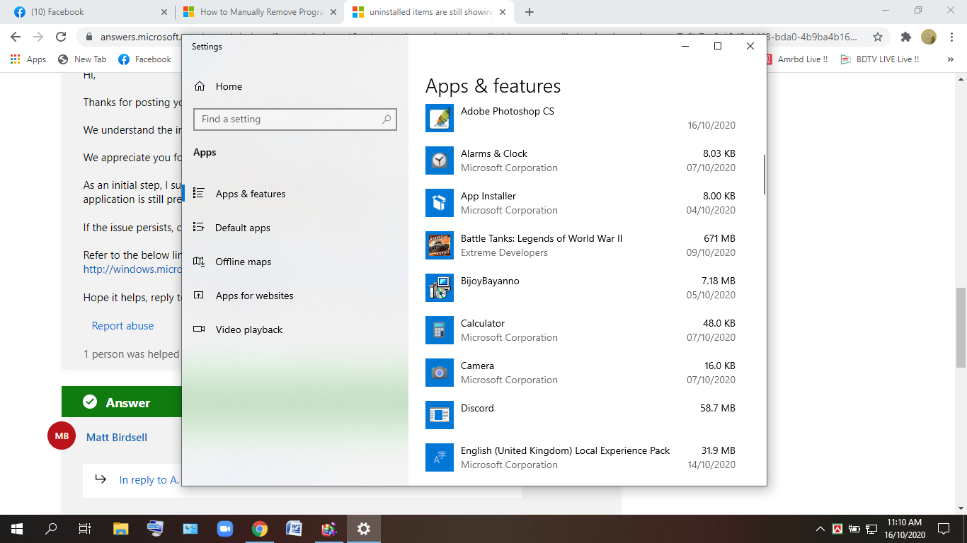 Uninstalled apps are still showing in Start Menu 02fdfc3e-bda0-4516-aa0e-589e9fdac7c1?upload=true.png