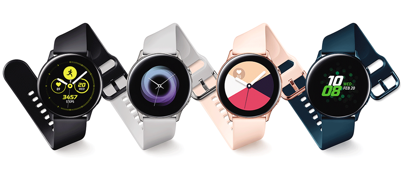 Samsung Galaxy S10 smartphone now available online and in stores 03.-Galaxy-Watch-Active_Watchfaces.gif
