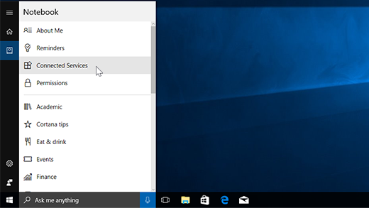 How to add music service to Cortana's Notebook 032bb6a5-9eff-4371-b98b-fee199932d41?upload=true.png