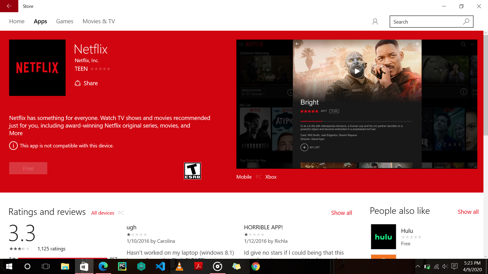 My windows store can't download any app for no reason 03461dda-bf9a-4918-a212-a3a4ff49978d?upload=true.png
