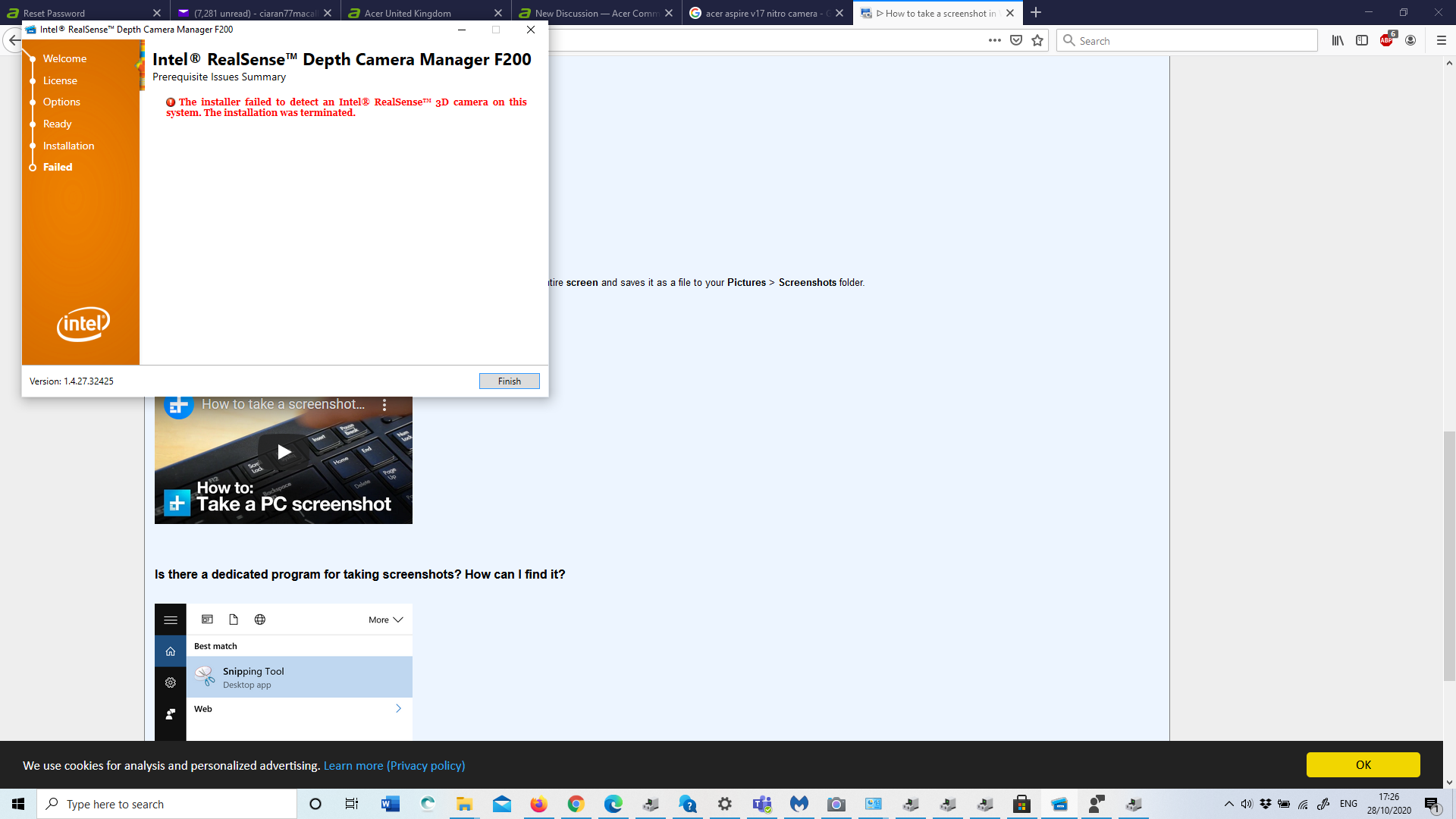 My camera for my Aspire V 17 Nitro wont work. 03846c07-80ce-4019-8ecd-d81ab10e19a0?upload=true.png