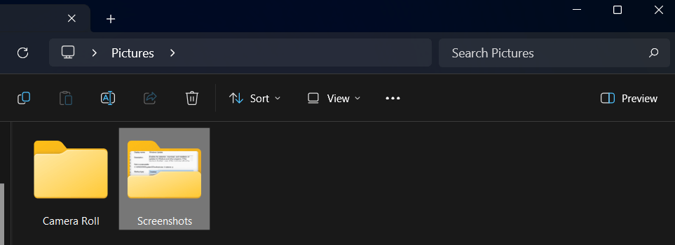 Why are every screenshots of mine simply not saving to the screenshots folder? 0418cd30-fce0-4dba-b0d0-3696751f95db?upload=true.png