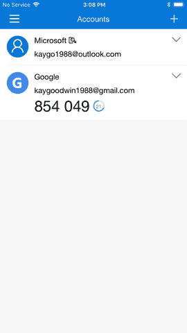 Problem: Twice, Microsoft Authenticator lost my iCloud backup (September 28, 2018) 042318_1736_3.png
