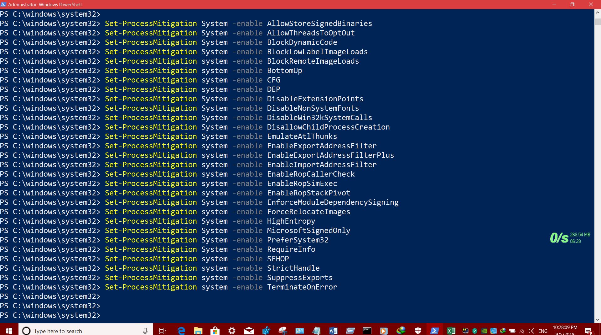 WINDOWS  DEFENDER  EXPLOIT PROTECTION  POWERSHELL SCRIPTS TO  ENABLE OR DISABLE  PROCESS... 047e108b-7f0e-40c7-bde9-7defe44559ca?upload=true.jpg