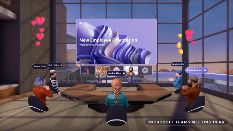 Hi when downloading among us on the xbox app on the meta quest 2 i downloaded it and it... 04_Meta-Microsoft-Teams-in-VR.png