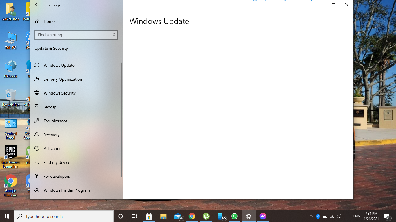 The windows update page is blank in settings 04c317d5-9ccc-48b6-ad0b-68fcd3bbe089?upload=true.png