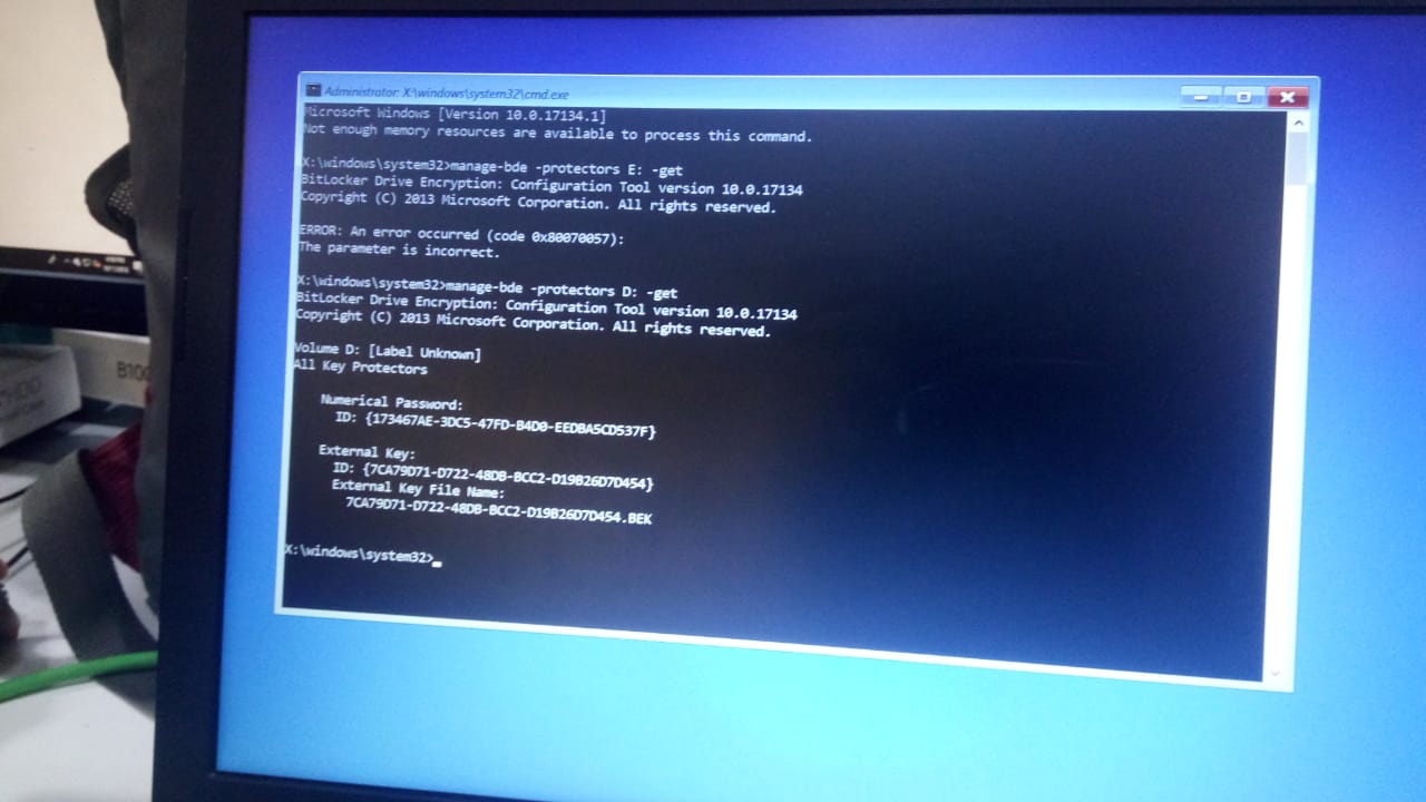 BItlocker Recovery key 051b15a7-7e0f-4d44-b9c9-ae9c68bb0d87?upload=true.jpg