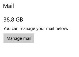 Mail is taking up 39GB of space on C drive 052081ab-a3c2-45fc-be1c-3c99ee35b467?upload=true.jpg