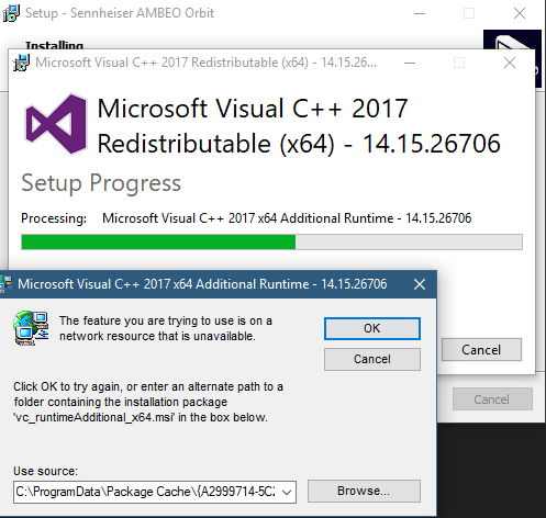 Visual C++ 2017 Redistributable 64 Bit
