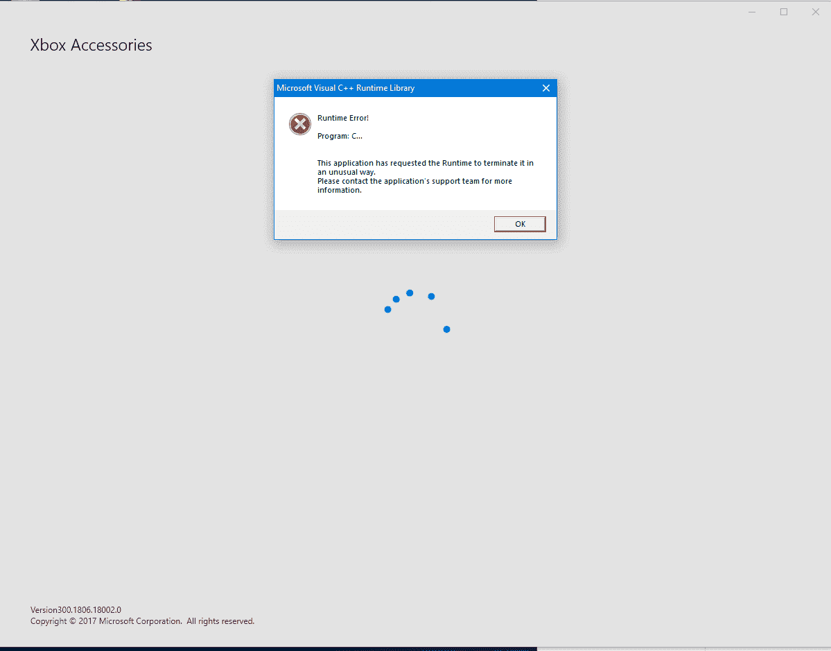 Unable to update Xbox one controller via USB due to below error in Xbox Accessories 053c9d68-56bd-4b3d-a813-bd71c400e73c?upload=true.png