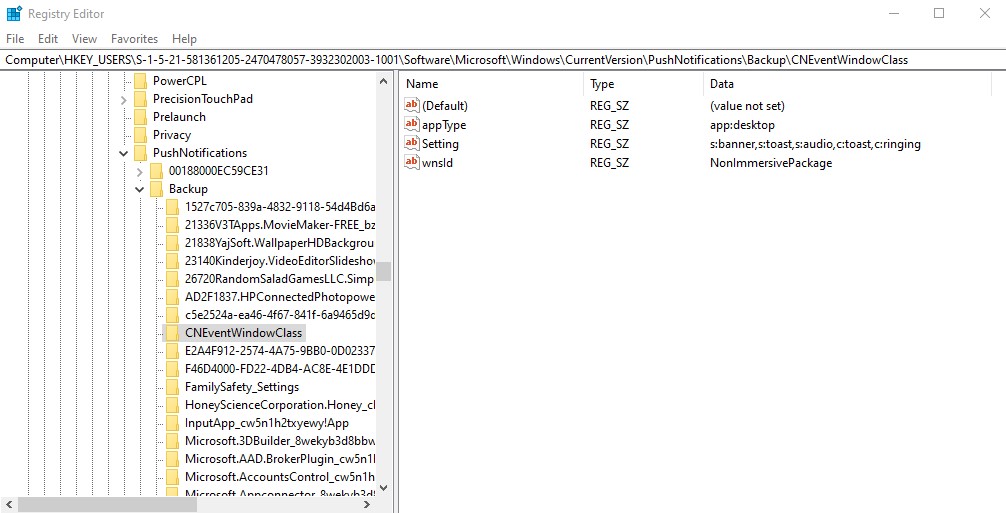 CNEventWindowClass issue after update to 1903 056562aa-44d6-48bc-824e-469345ae7197?upload=true.jpg