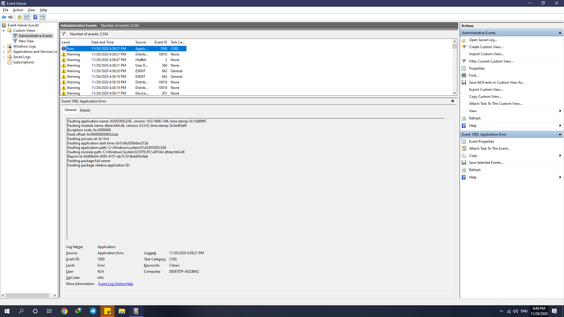 What appears to be a hardware failure 0573cd5f-7c6b-409b-8e88-60202a4efd1a?upload=true.png