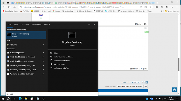 Windows update error 0x80070643, Failed to install 2024-01 Security Update for Win10 v22H2... 05965d1708621754t-windows-10-kb5034441-security-update-fails-0x80070643-errors-2024-02-22_180723.png