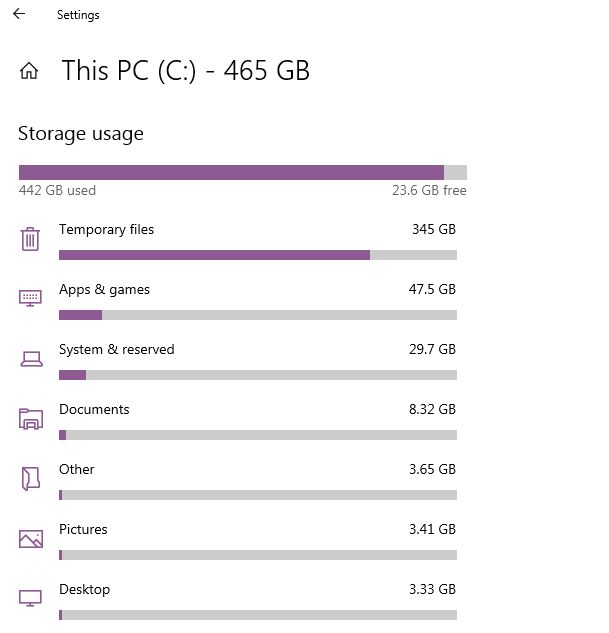 C Drive is full after a Microsoft update - Windows 10 OS 05c9e2e3-a9f4-4606-a4e5-34730853c39e?upload=true.jpg