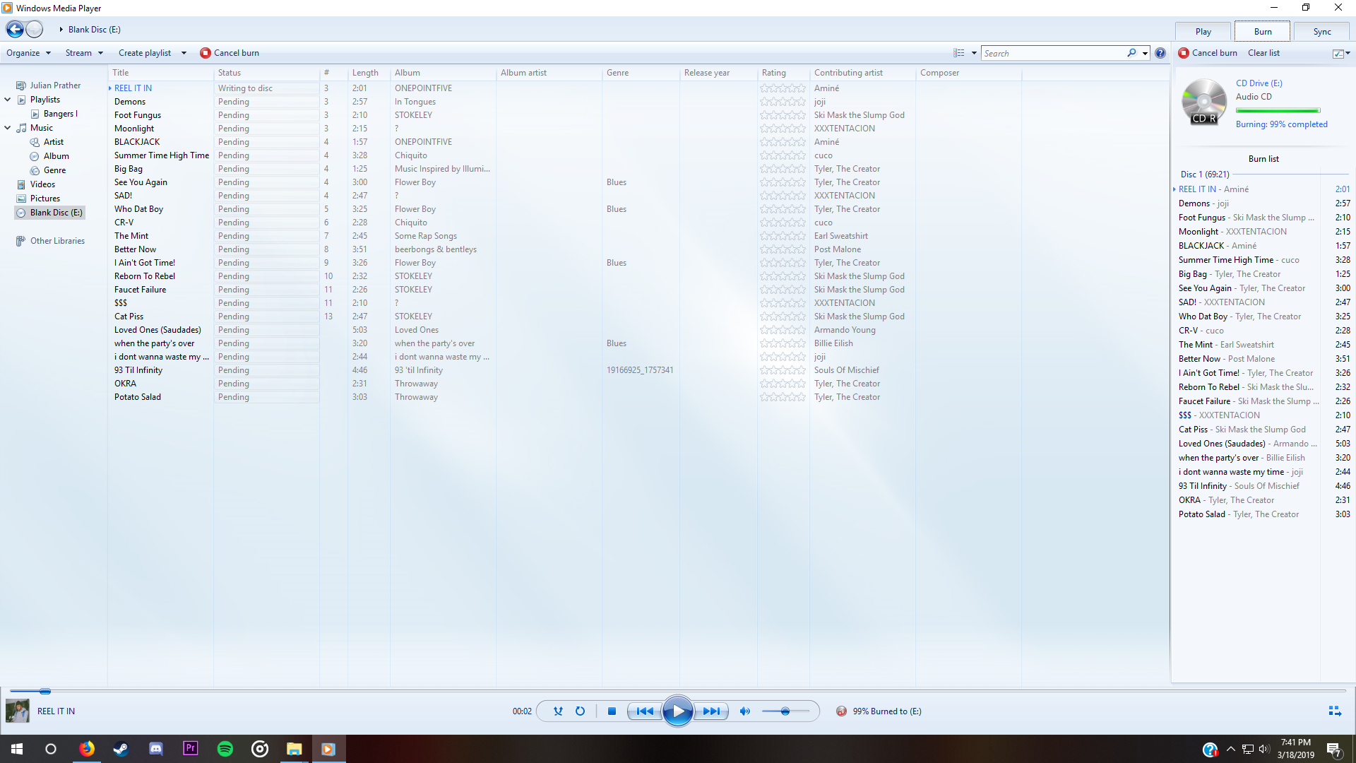 I am not able to burn to a CD-R no matter the software or disc 0614a106-4dc8-4ab7-a306-d78c4ec8d266?upload=true.png