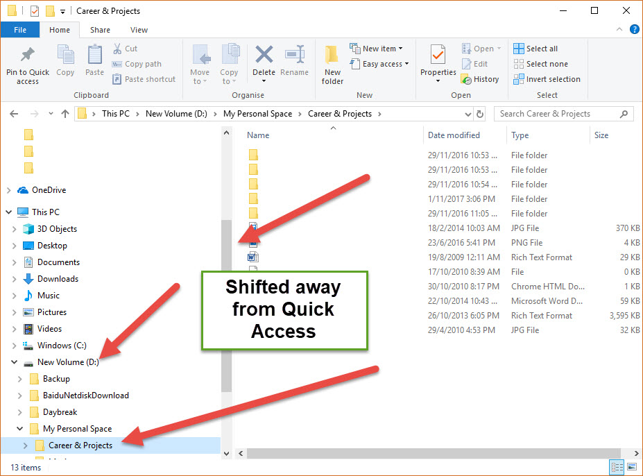 How to stop file explorer folder library from going to original source of folder 061b53e2-7ec9-42f0-939b-945513386b16?upload=true.jpg