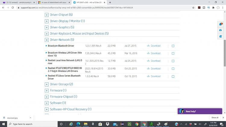 My laptop HP Envy X360 is not showing any wifi network. How to resume showing the list again? 061d1598639705t-case-intermittent-wifi-issue-laptop-cant-connect-without-reboot-hpnetworkdrivers.jpg