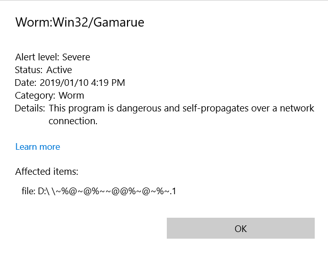 Unable to "remove" "active" virus in Windows Defender as USB drive is no longer present? 0666411d-a726-4227-b7c8-6ab1049fd5b9?upload=true.png
