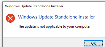 windows 10 update standalone installer