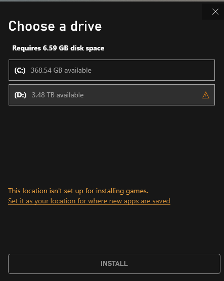 this location isn't setup for installing games 06f5c74e-4a06-45af-b80f-74683ba875e3?upload=true.png