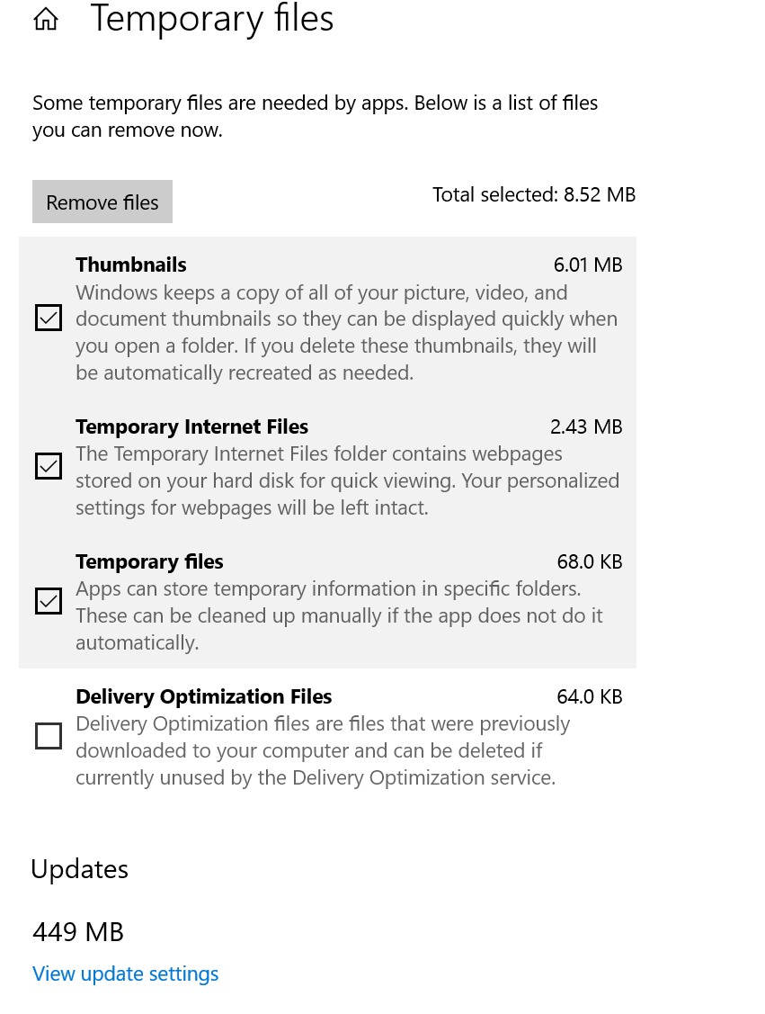For some reason, I cannot delete all of the Temporary file space. 0711d310-6916-484a-b8cf-c123e4d7561c?upload=true.png
