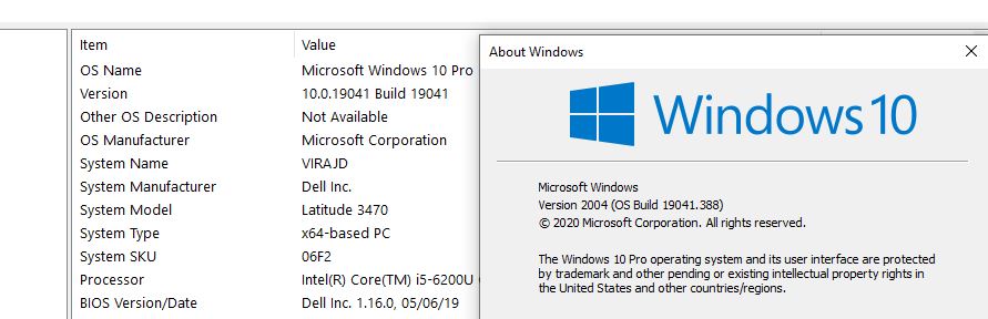 computer forced an update 2 days ago to version 2004 OS Build 19041/450 074cdf08-172f-4b81-9a1d-a7905bf40a76?upload=true.jpg