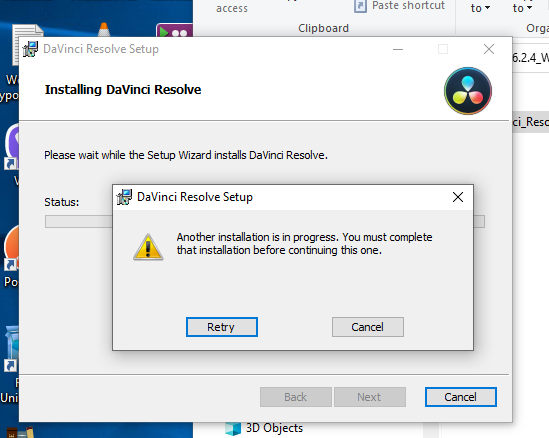 to install any software like DaVinci Resolve Free getting in progress other installation 07568476-9113-45cb-8045-51816e5ac831?upload=true.png