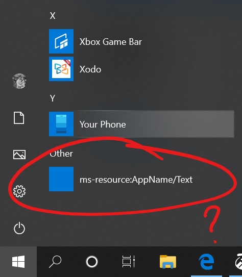 Unknown Start Menu Entry. Cannot delete or Uninstall 07ec4bf1-58c8-41ef-be78-5b845b72b70b?upload=true.jpg