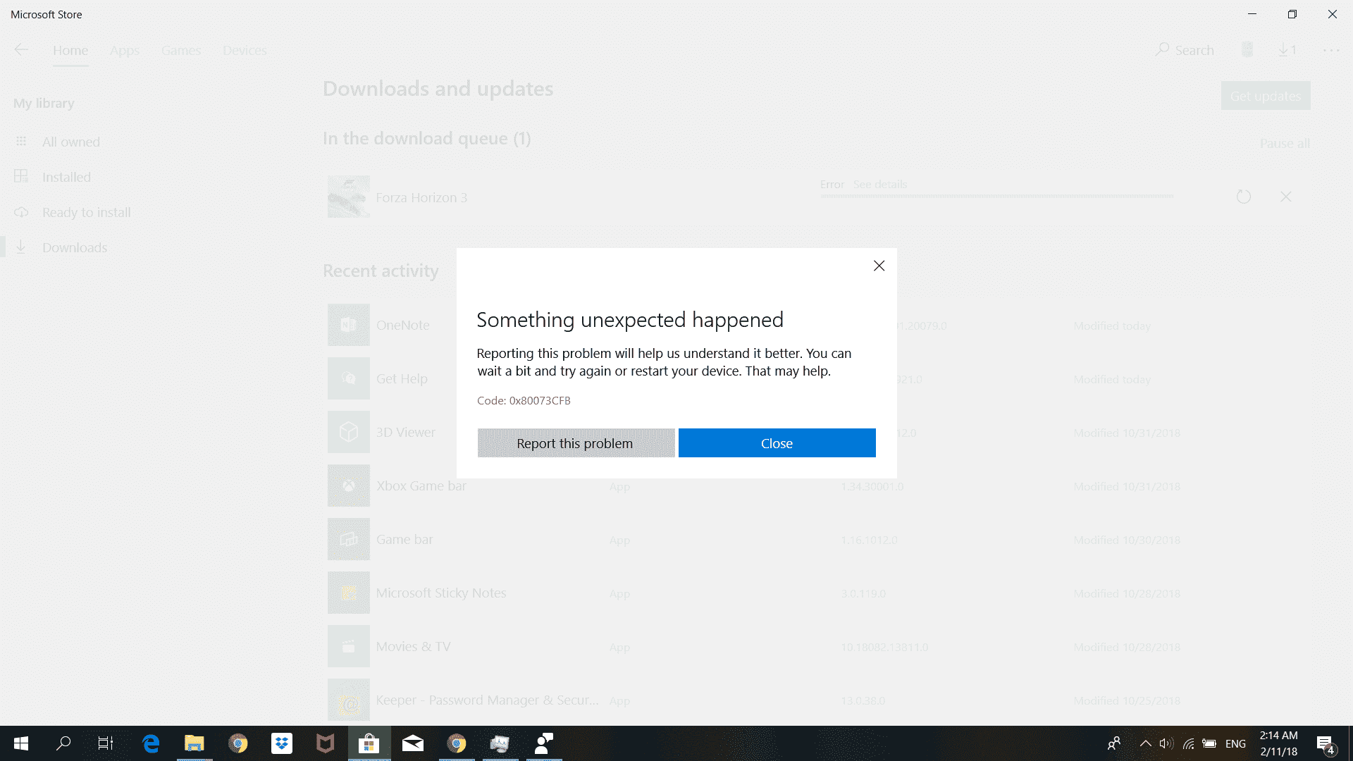 Error when installing Forza Horizon 3 Standard Edition (Code: 0x80073CFB) 088fd874-85b9-4e3c-b708-ef67384e082e?upload=true.png