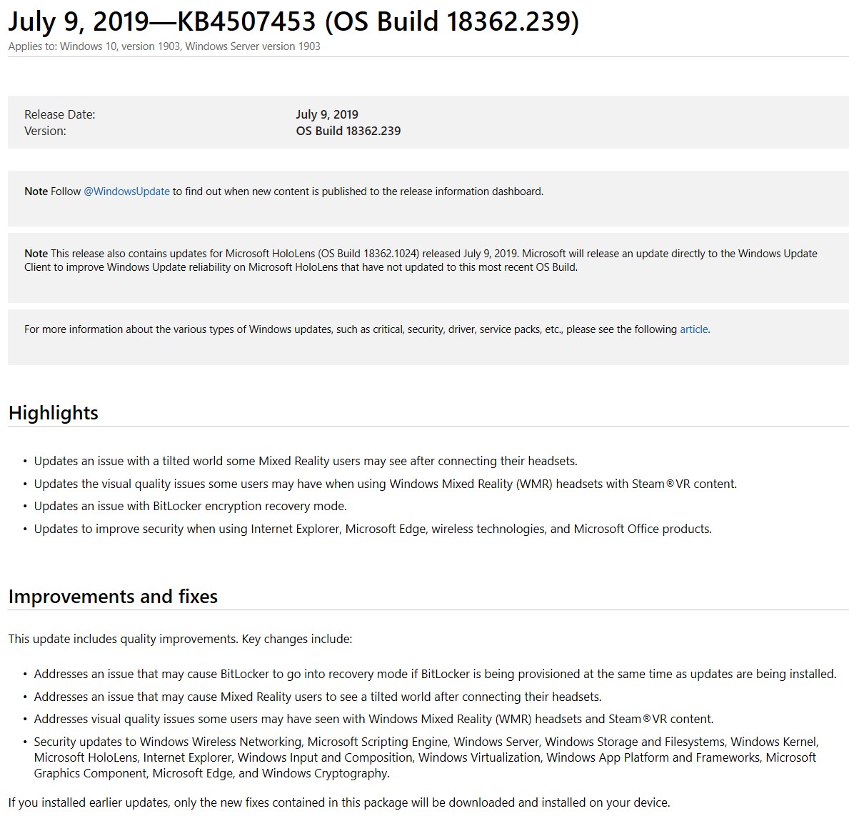 Windows 10 1903 Cumulative Update Is Availavble Today 7/9/19 bringing Build to (18362.239) 08bfe630-4aeb-442f-8f71-f5a376f975fe?upload=true.jpg