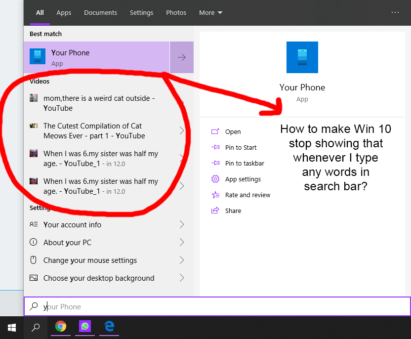 How to make Win 10 Task Bar Search stop showing frequently used files or files that stored... 08ce6e94-035f-454b-a843-705750361e8f?upload=true.png