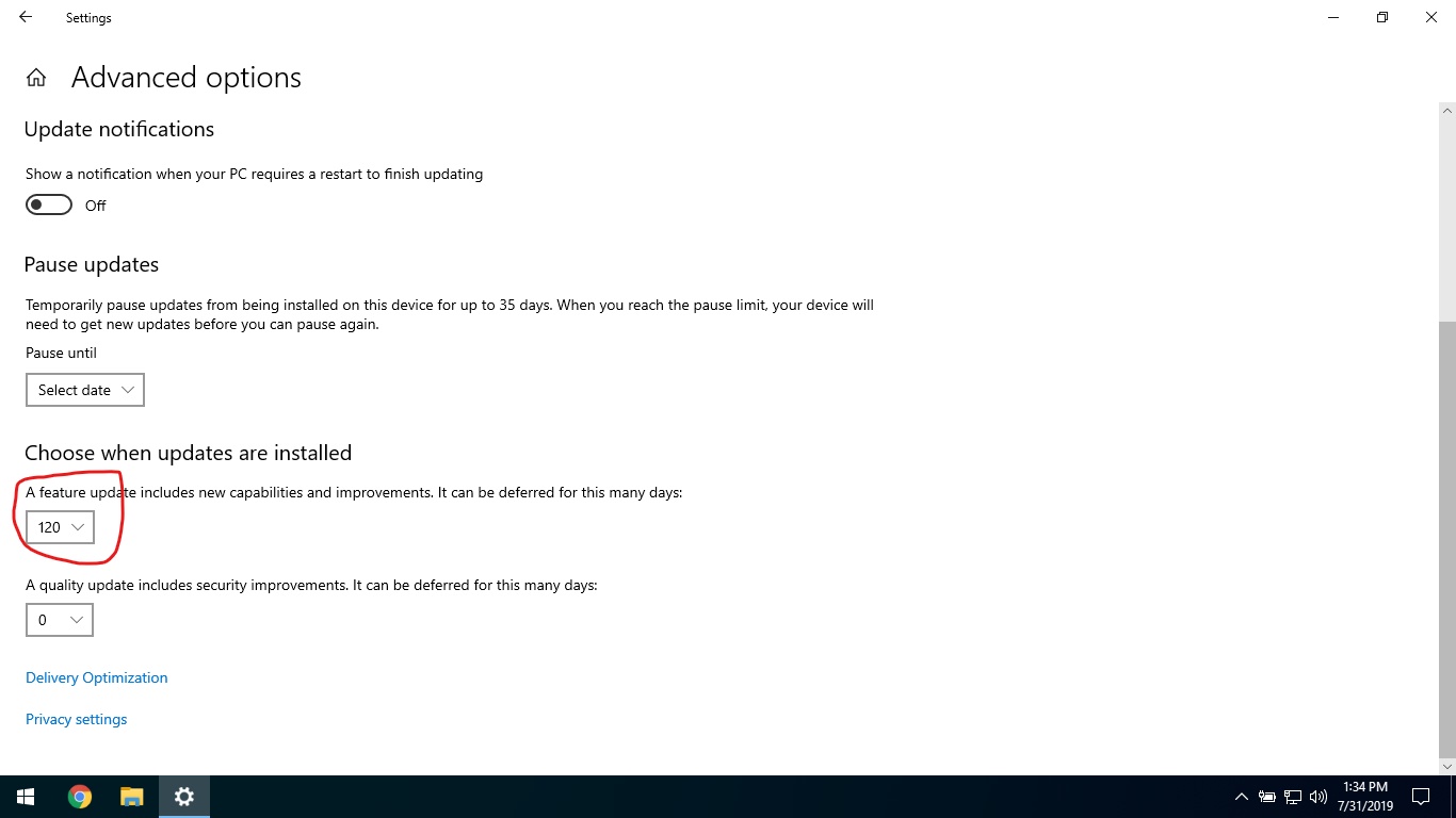 Upgraded to Windows 10 1903: Missing pause feature update 08d9e53d-7397-446f-9ce3-c072af104ce6?upload=true.jpg